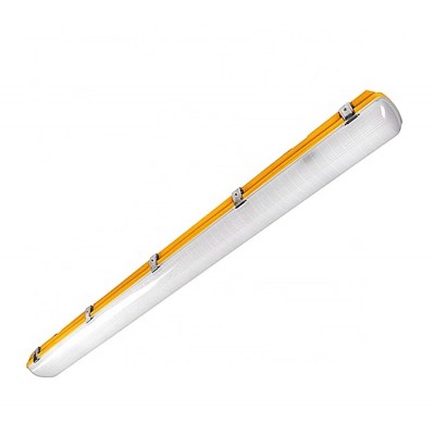 Euro market PC cover+PC yellow body+PC yellow clips led waterproof light CE EMC GS RoHS led triproof light