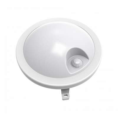 simple installation 12W 840lm CE LVD EMC GS round  black  gray  infrared  sensor  IP54 LED  ceil  batten lamp