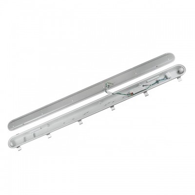 High power 220-240V  microwave sensor  emergency   1500mm 25W  50W   triproof led light fixture wall lamp