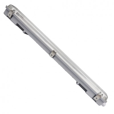 Top selling IP65 slim 1*18W 4ft single t8 led tube fixture tri-proof light led vapor tight fixture housing outdoor and indoor